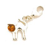 AD ART Bursztynowy charm-kotek 1.5gr