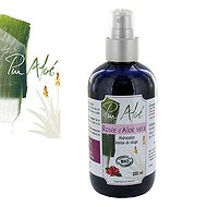PUR ALOE Woda Różana 20% z 75% Aloe Vera Bio 250ml
